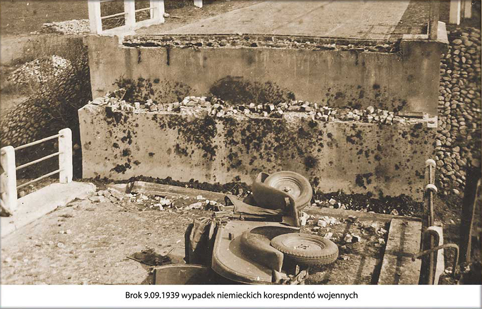 Brok 09.09.1939 roku, wypadek niemieckich korespondentów wojennych